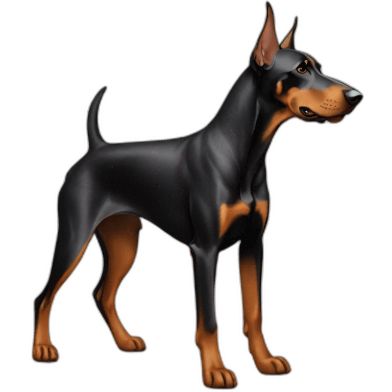 doberman-measuring emoji