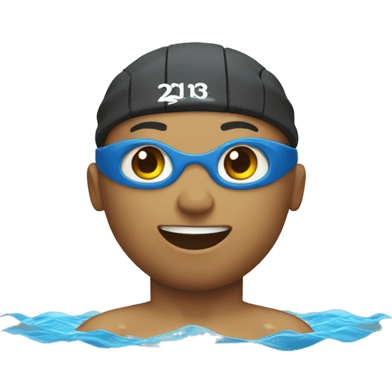 Swimmer swimming in pool emoji