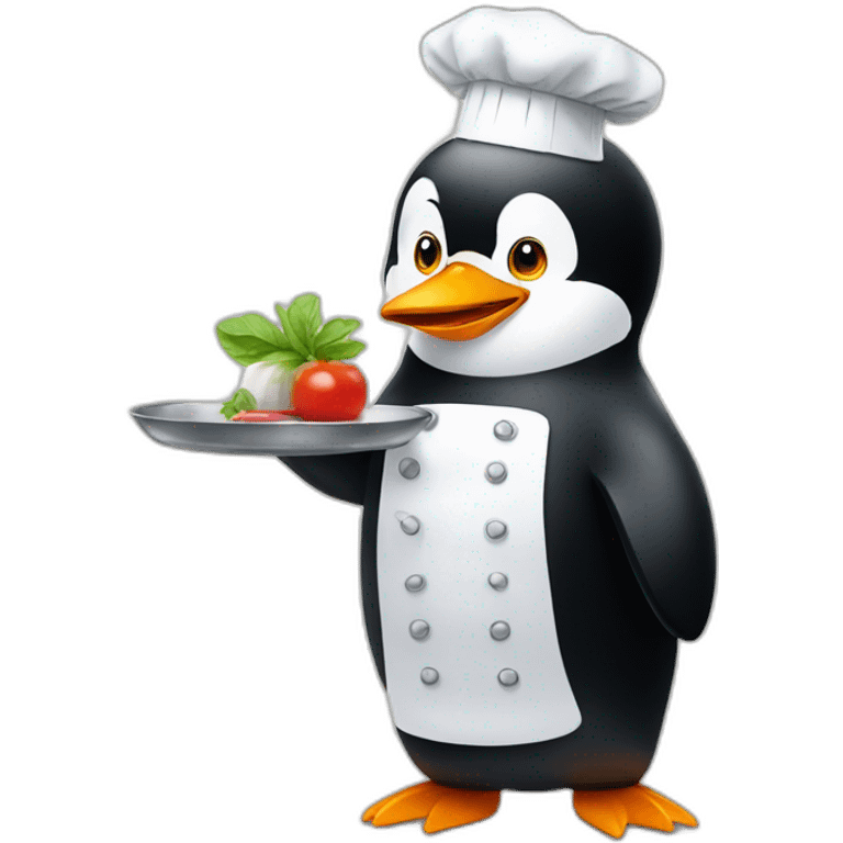 Pinguin as a chef emoji