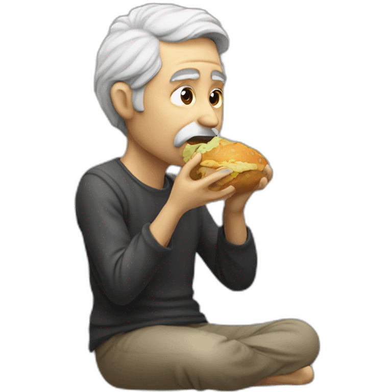 philosopher eating emoji