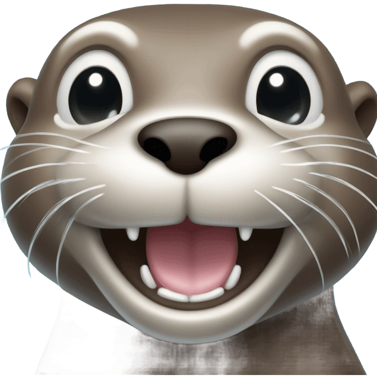 Otter smiling  emoji