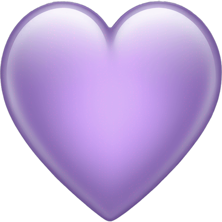 pale purple glass heart emoji