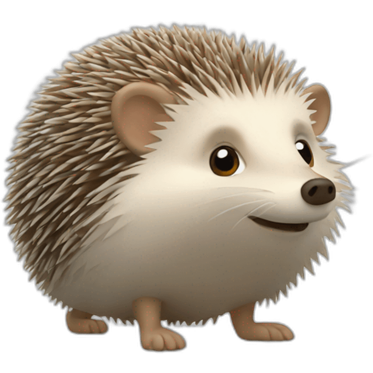 hedgehog in the fog emoji