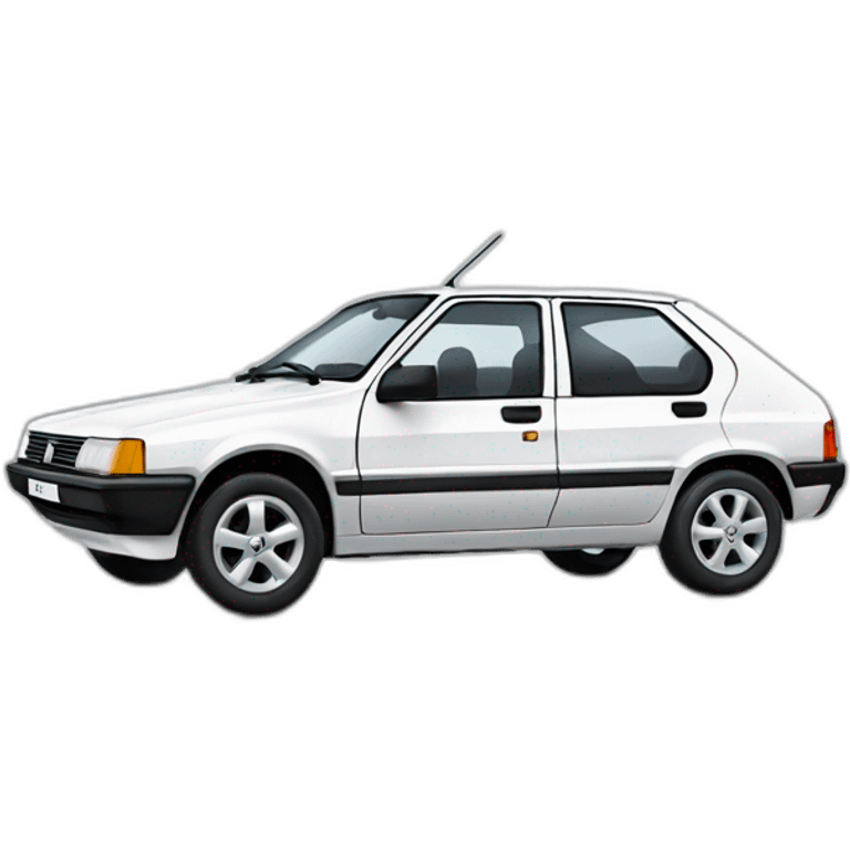 white peugeot 309 emoji