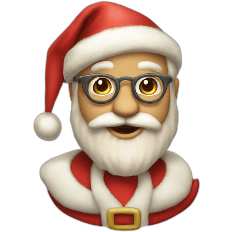 Papa Noel gracioso emoji