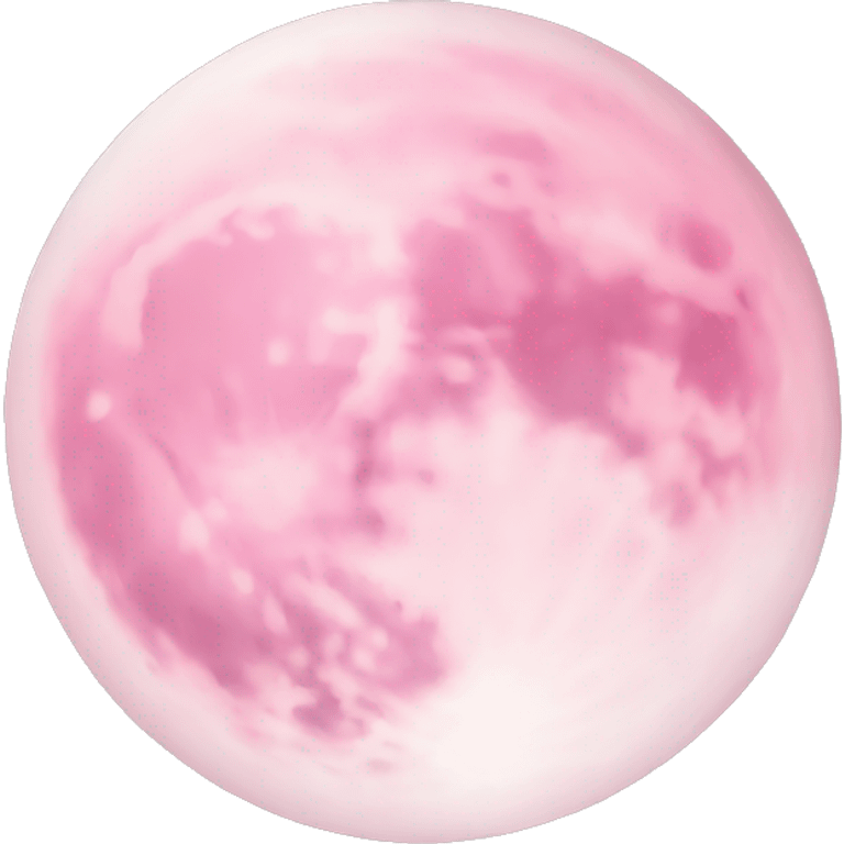 Light pink pink moon emoji