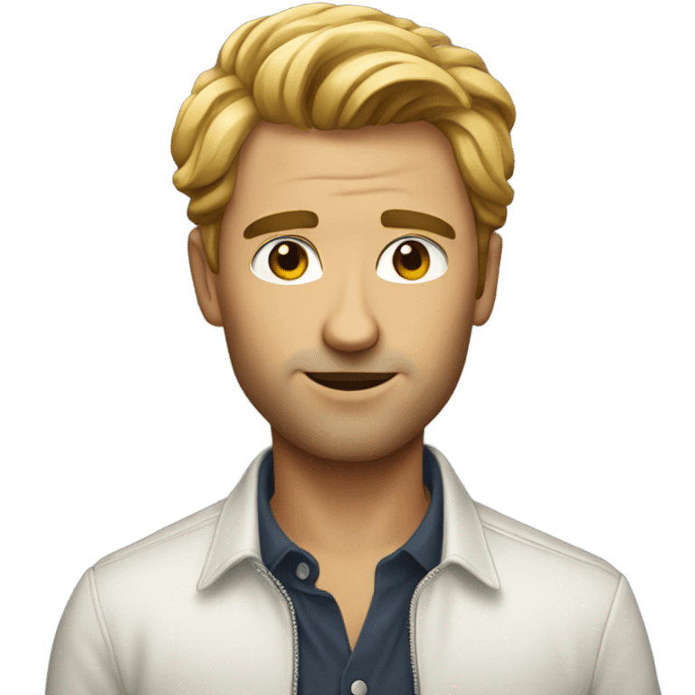 stylish solo male portrait emoji