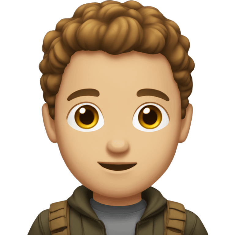 hunter brown hair emoji