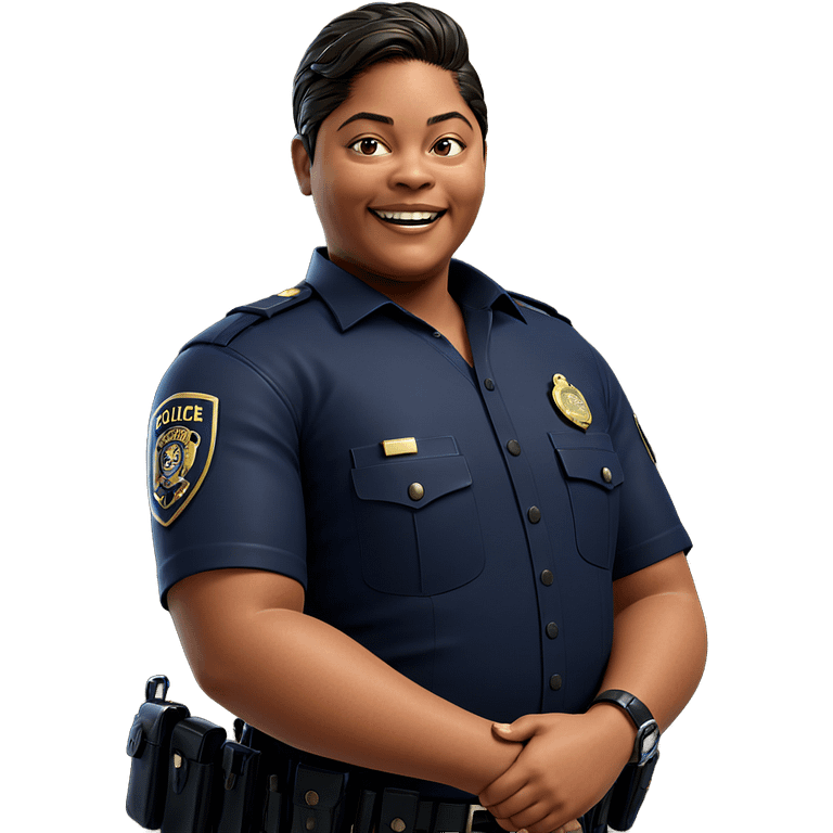 smiling police officer portrait emoji