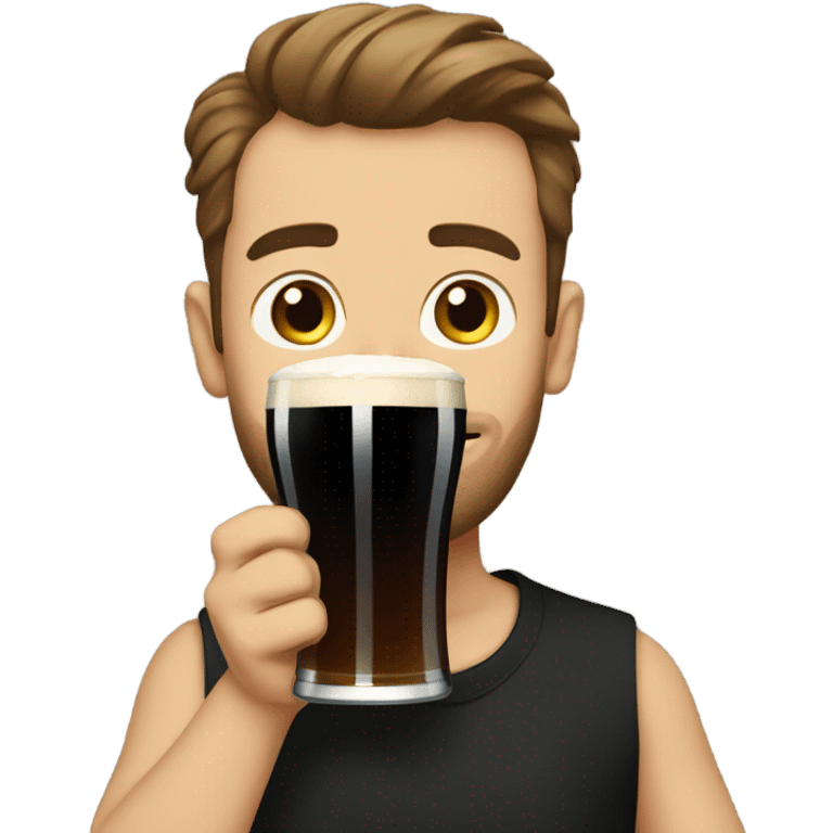 Me drinking guinness emoji