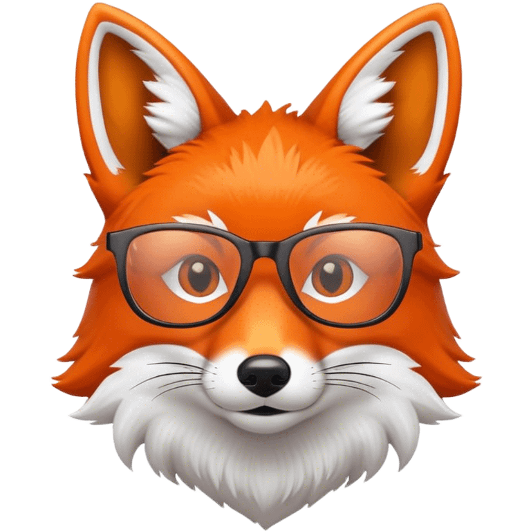 fox with glasses emoji