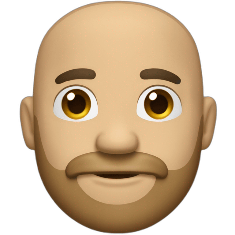 Create emoji slightly rounded head, black beard, black hair with a little baldness on the sides, black eyes, light brown skin. I want a thumbs up emoji. emoji