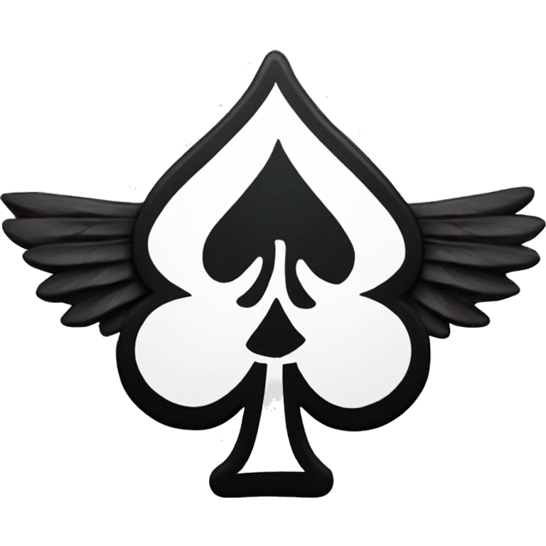 Ace spades with wings emoji