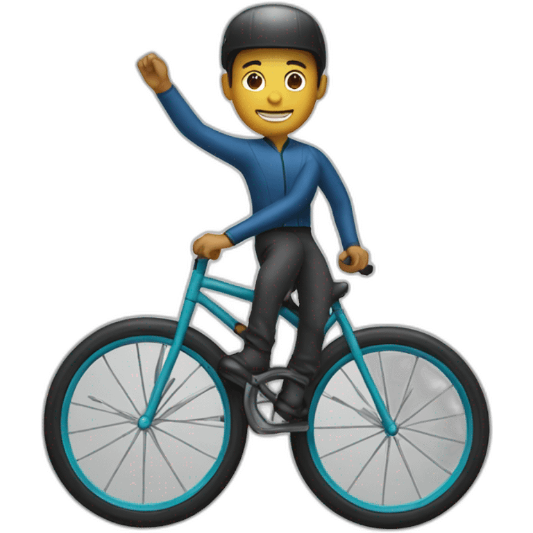 male unicycle rider emoji