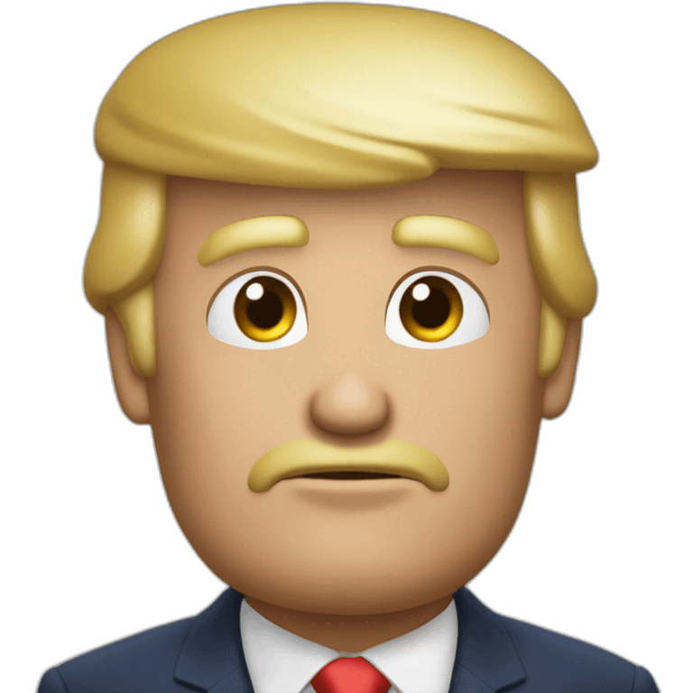 Trump qui boit de l'eau emoji