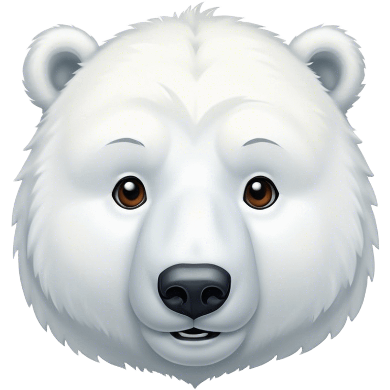 Cute polar bear emoji