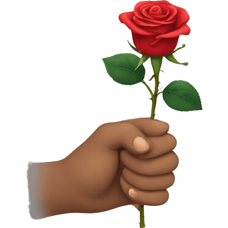  hand holding rose emoji