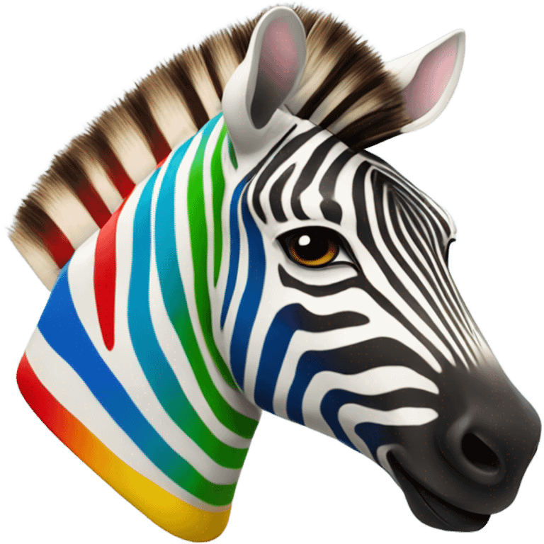 Zebra arcobaleno emoji