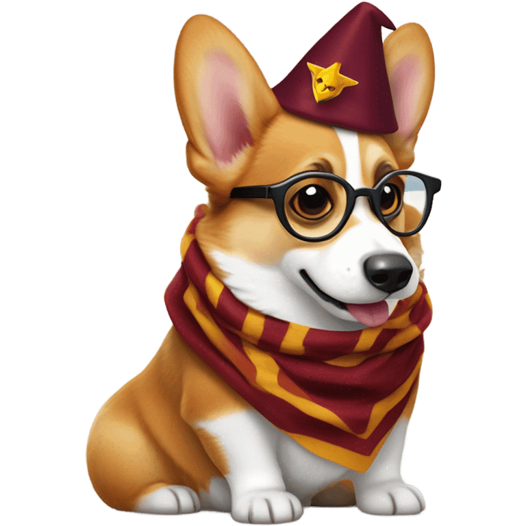 Corgi Harry Potter emoji