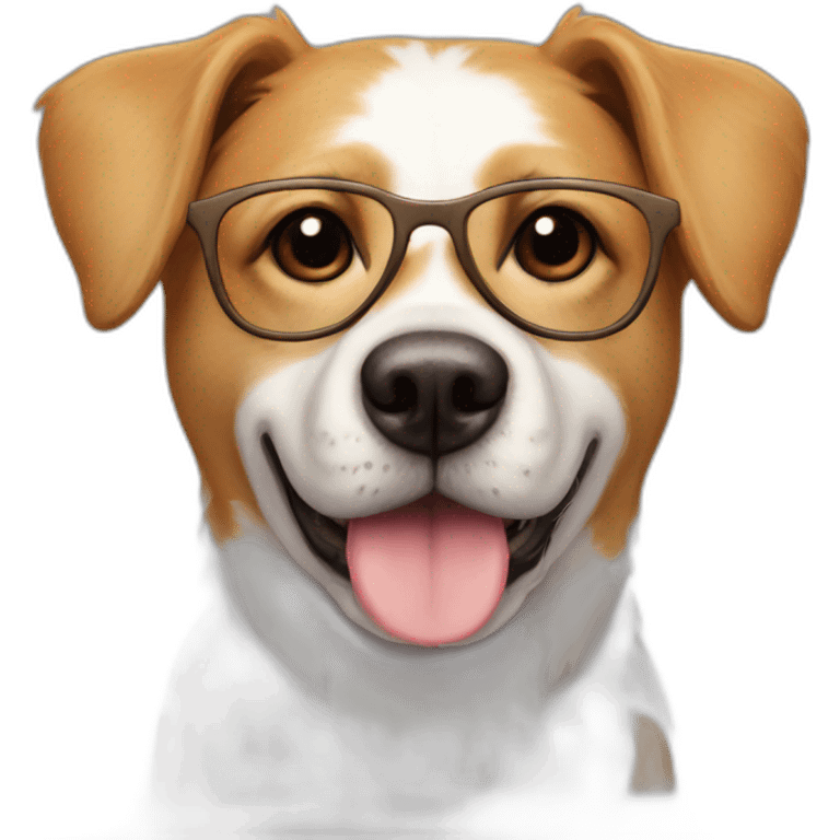 Chien avec lunettes de soleil emoji