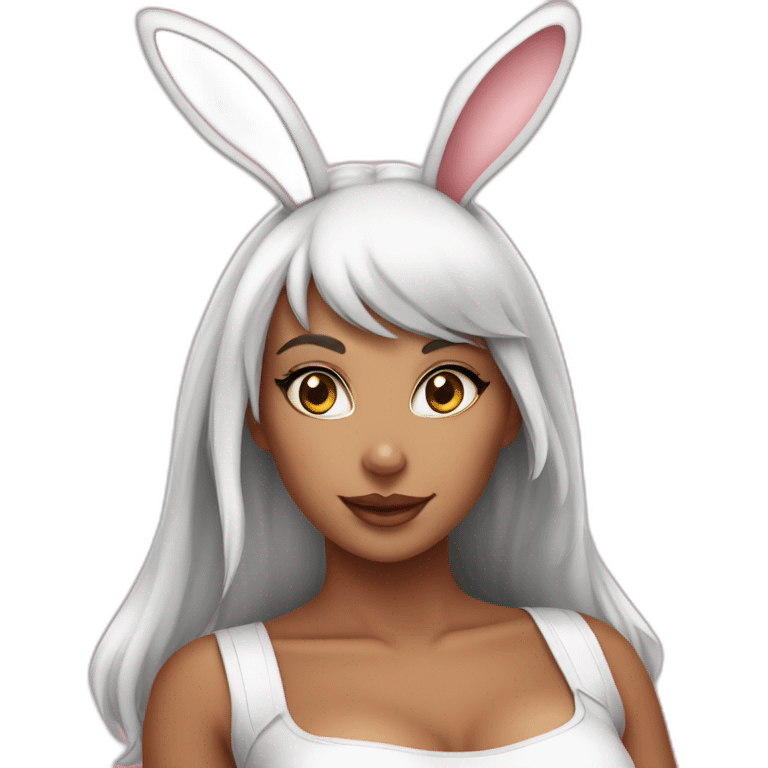 sexy-girl-dressed-as-a-rabit emoji