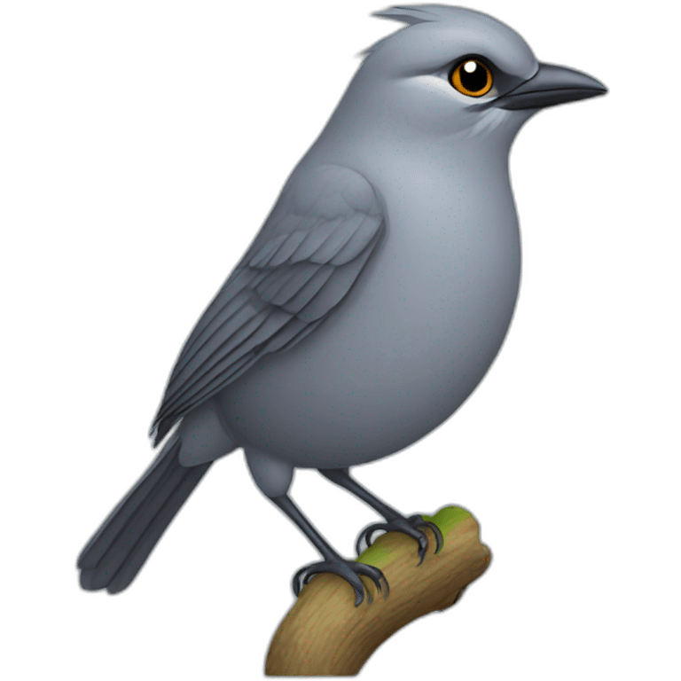 Grey catbird emoji