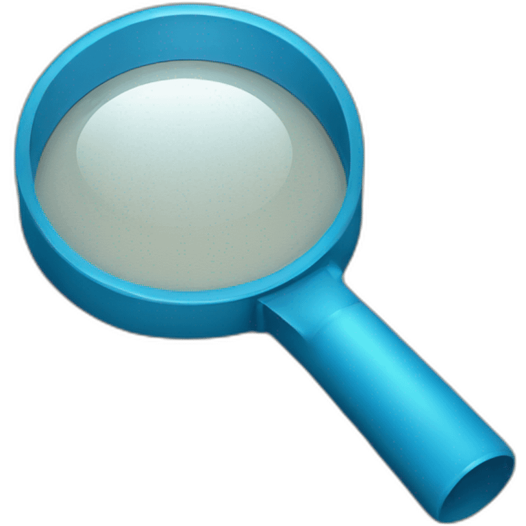 blue magnifying glass emoji