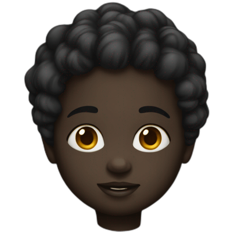 charcoal black child emoji