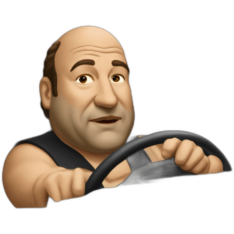 James gandolfini smoking a cigar while driving emoji