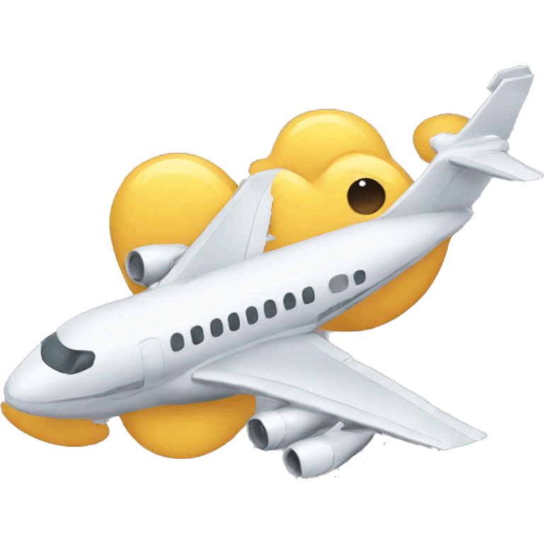 funny airplane emoji