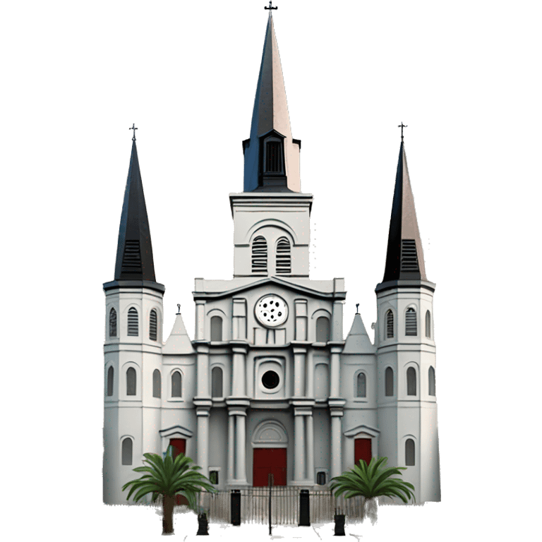 Realistic new orleans st.louis cathedral  emoji