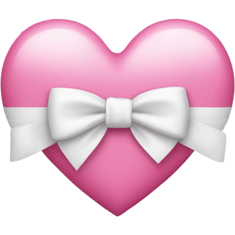 pink heart with white bow emoji