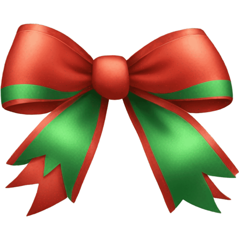 Christmas bow emoji