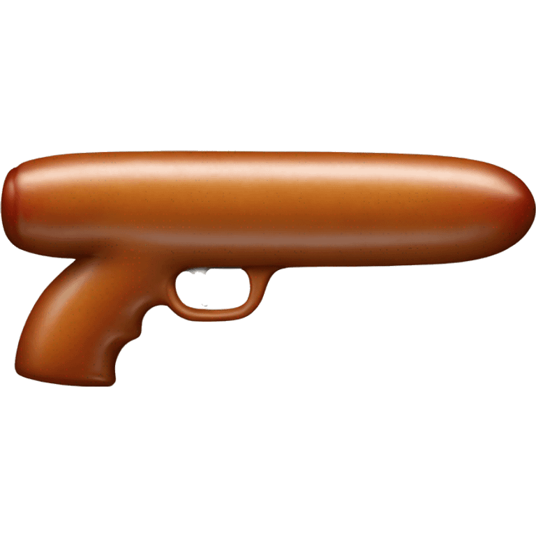 sausage in the shape of a gun emoji