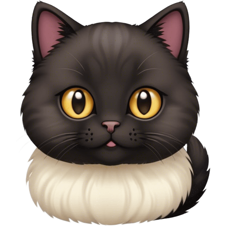 Black munchkin cat emoji