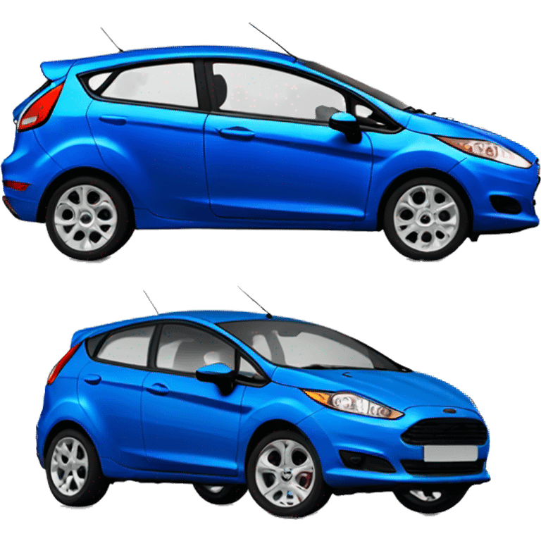 2010 ford fiesta in the colour electric blue emoji