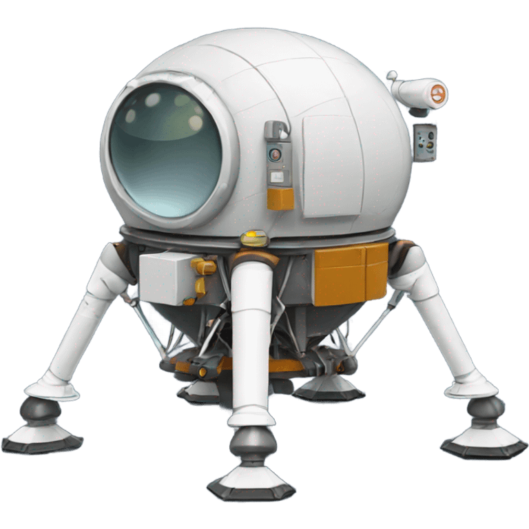 Lunar lander emoji