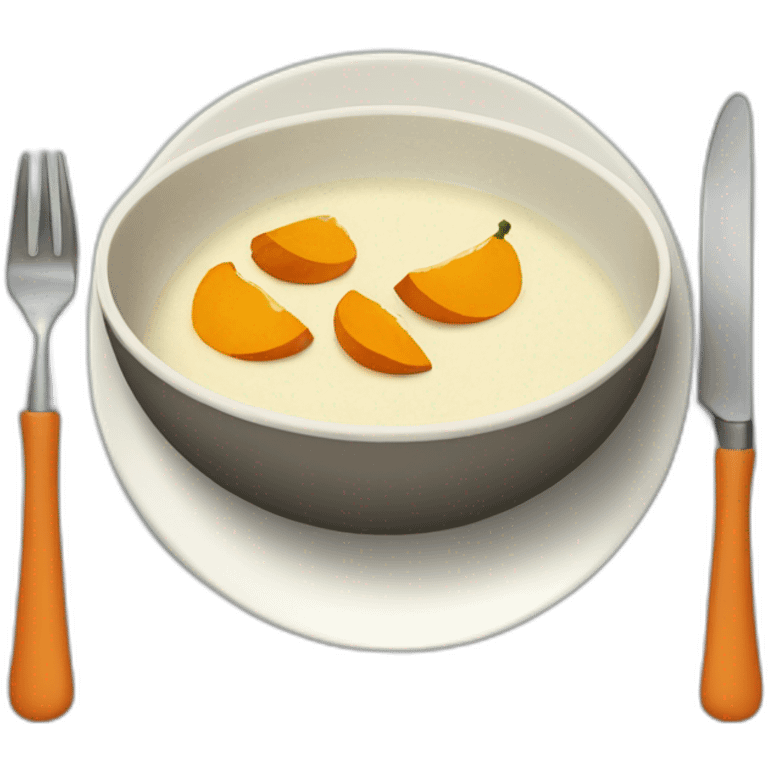 Assiette de citrouille emoji