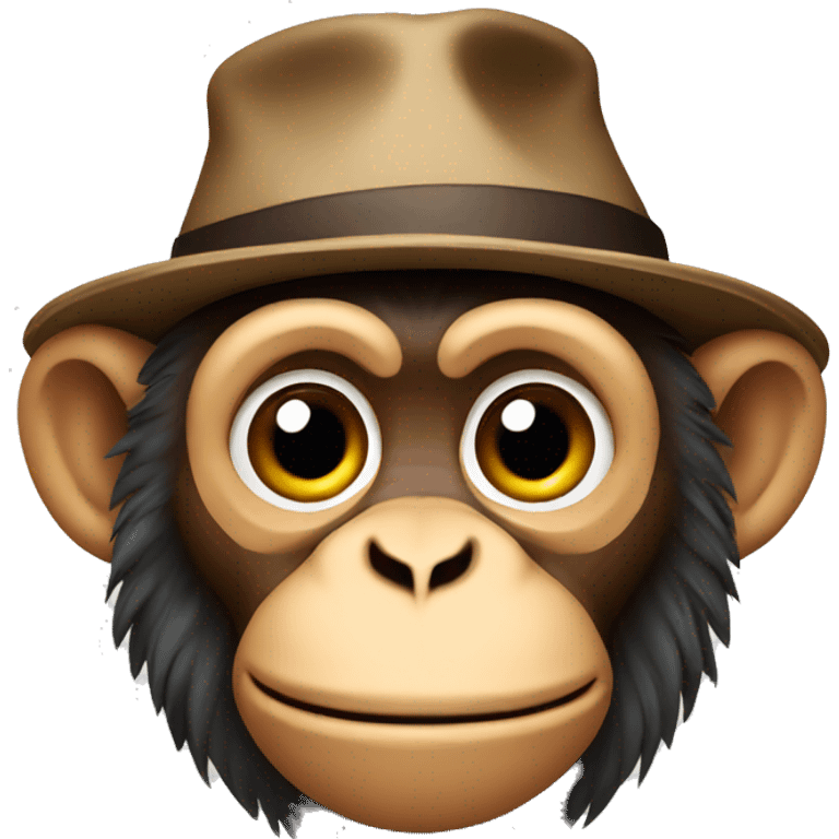 Monkey wearing a hat emoji