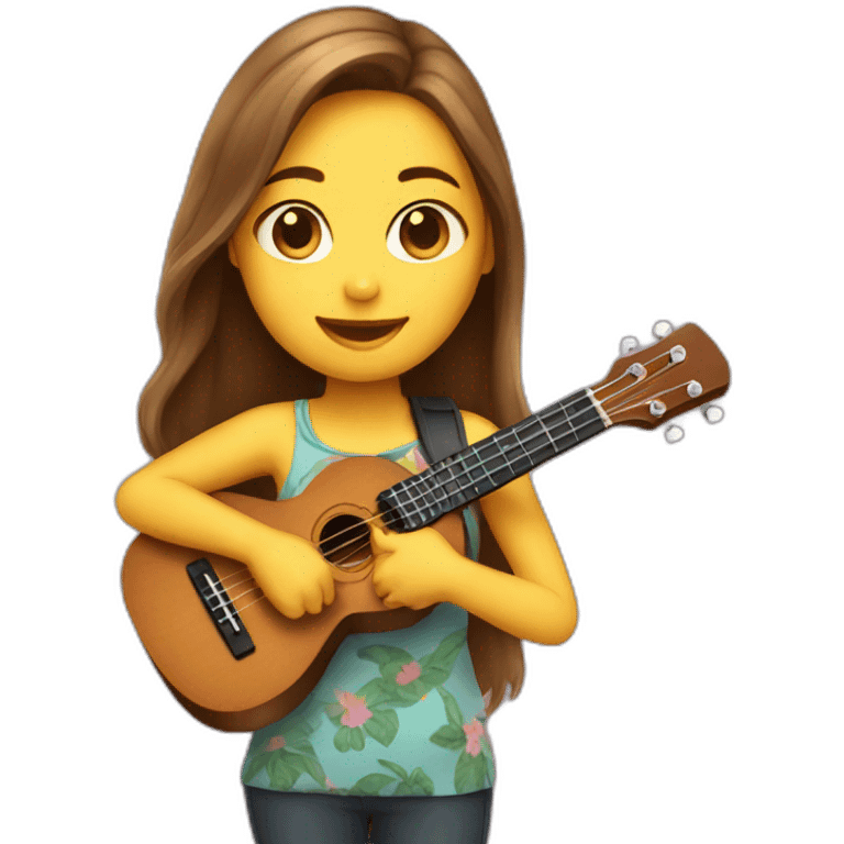 girl-with-ukulele emoji