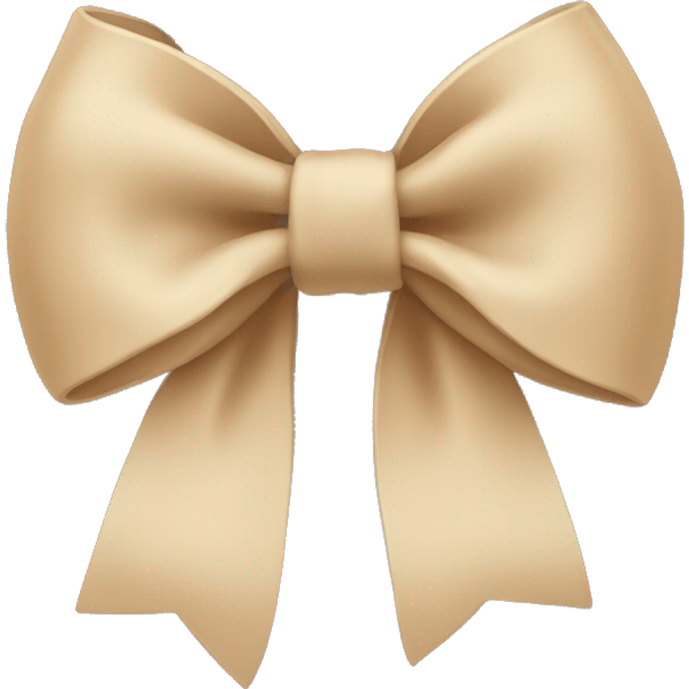 Beige bow emoji