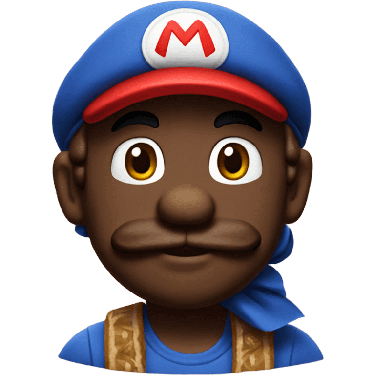 Mario with bandana emoji