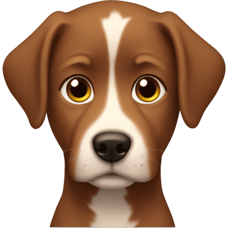 Boy with brown hair and a brown dog  emoji