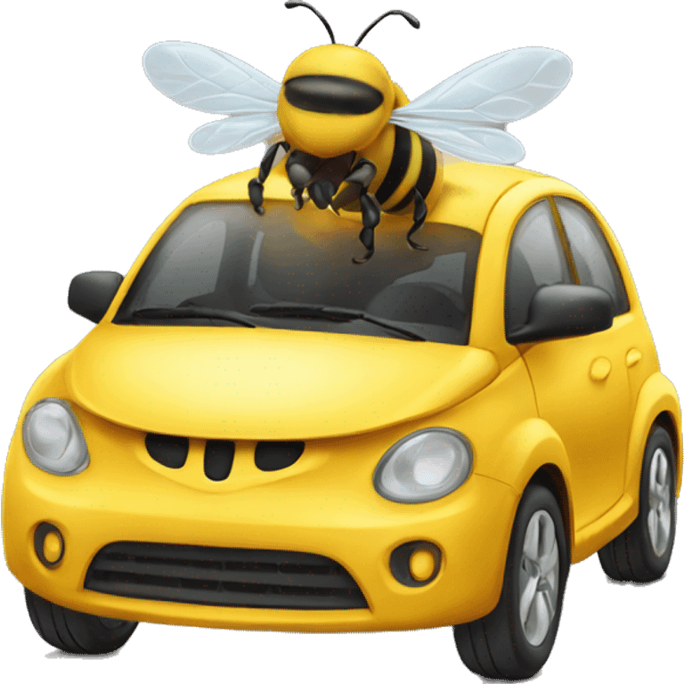 bee on car emoji