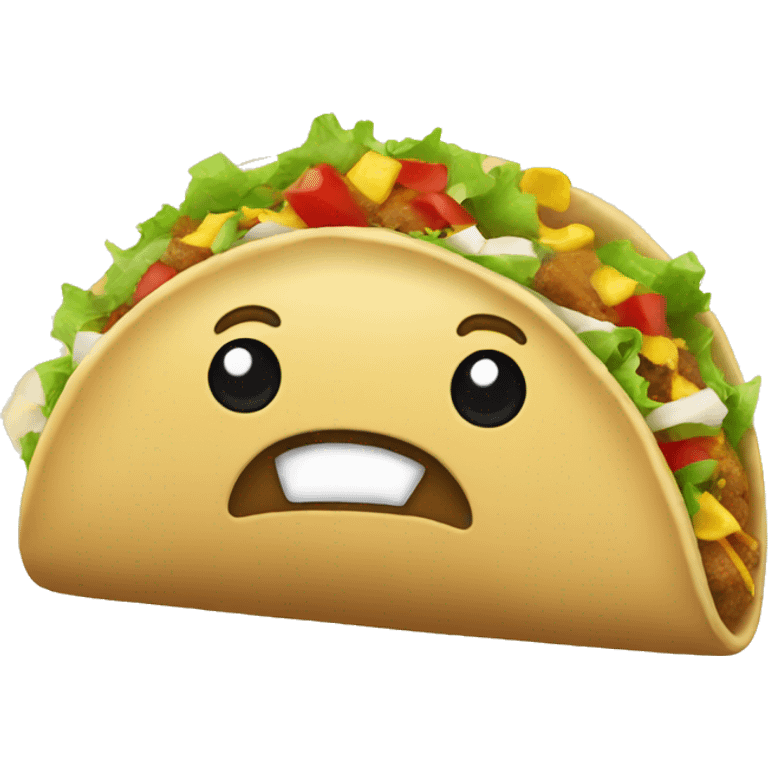 Taco wrapped in a bow emoji