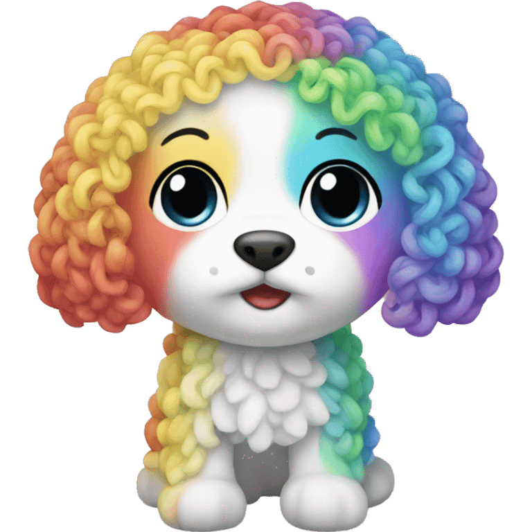 Cute rainbow lacy  emoji