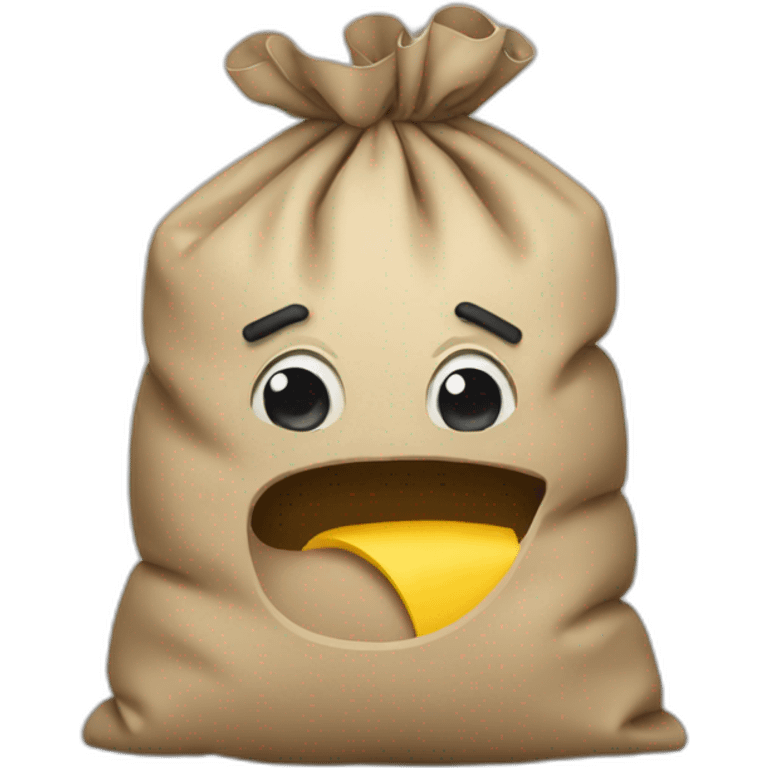 A barf bag emoji