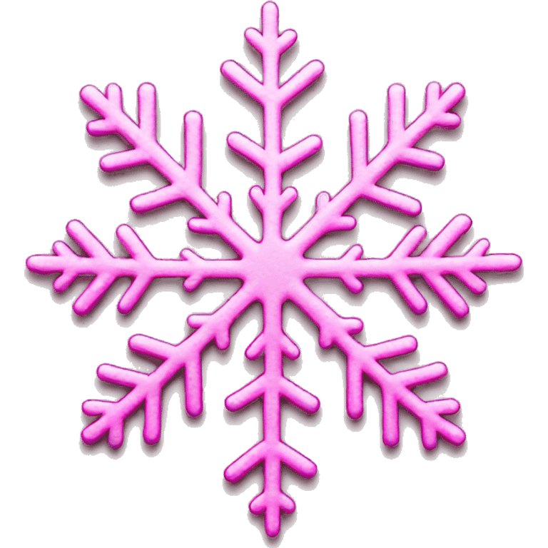 Pink snowflake emoji