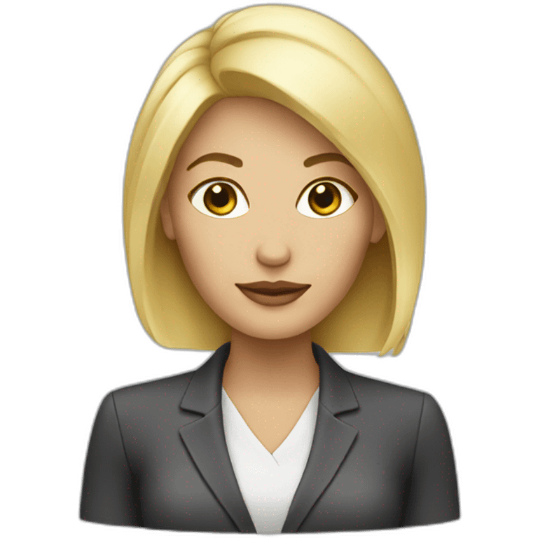 business blonde women emoji