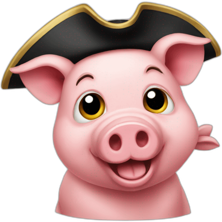 a pirate pig emoji